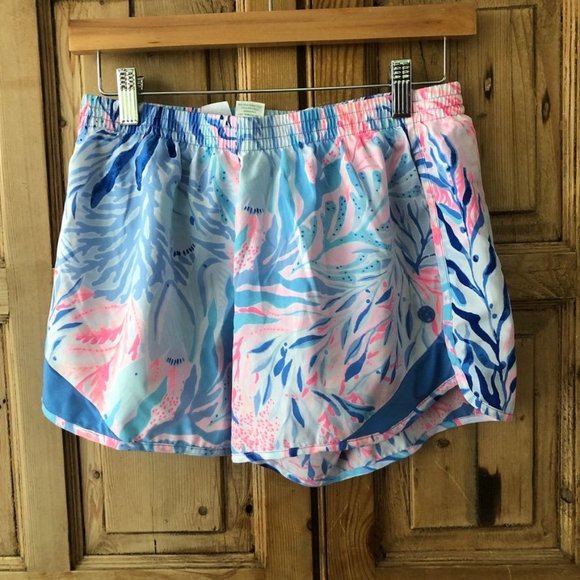 Lilly Pulitzer Pants - Lilly Pulitzer Luxletic Medium Ocean Trail Athletic Shorts